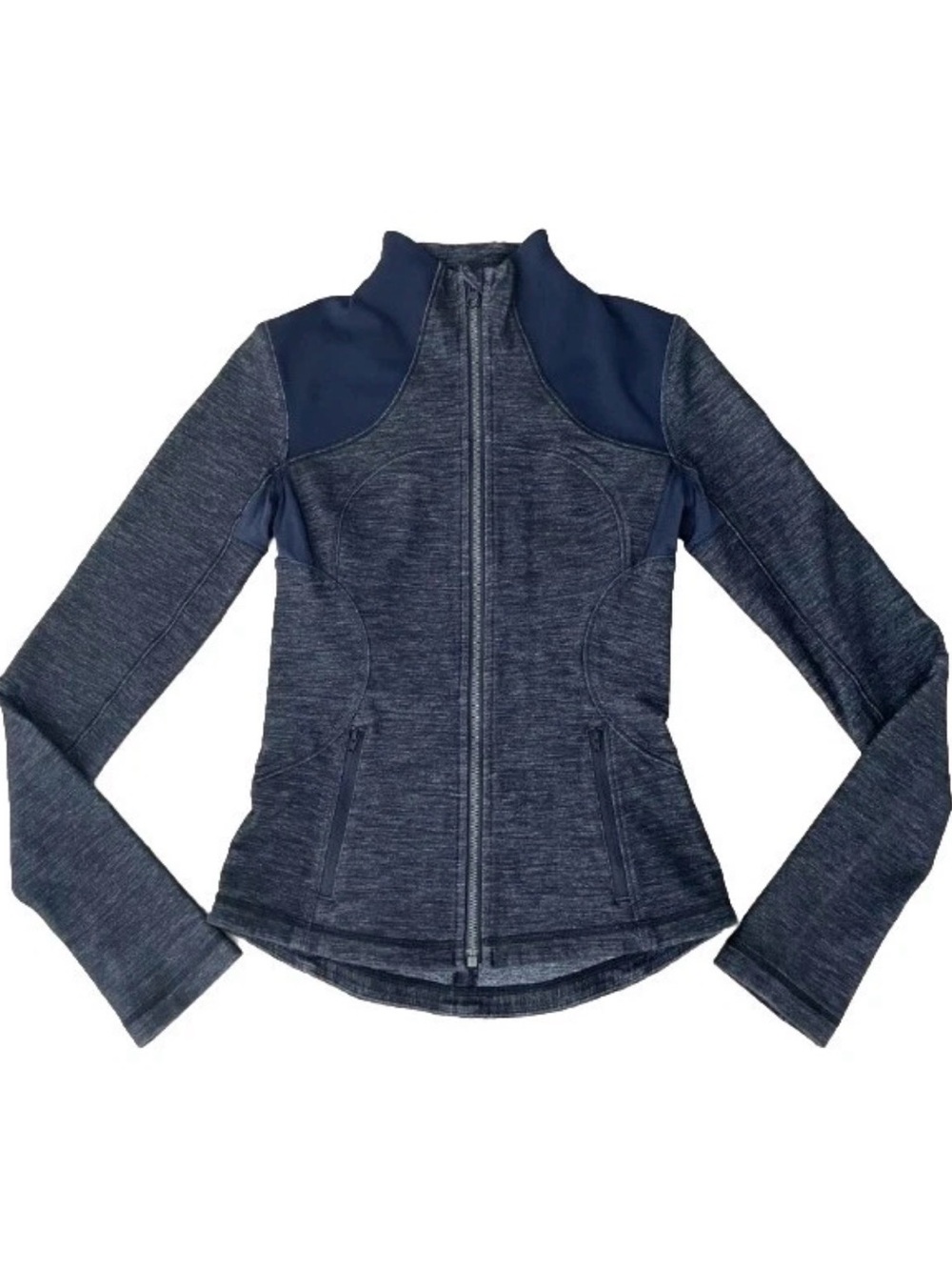 Lululemon Athletica Women’s Forme Zip-Up Jacket Size 8 Denim Inkwell Blue